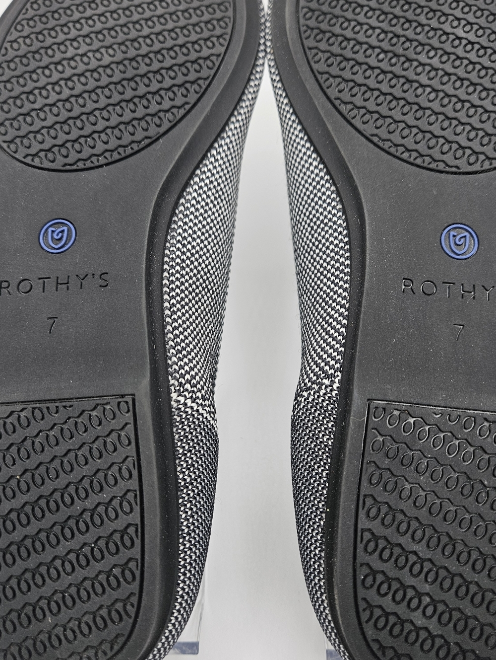 NIB Rothy's Flats In Grey Birdseye Size 7 - Picture 6 of 7